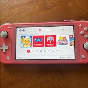 Nintendo Switch Lite Pink Handheld Console